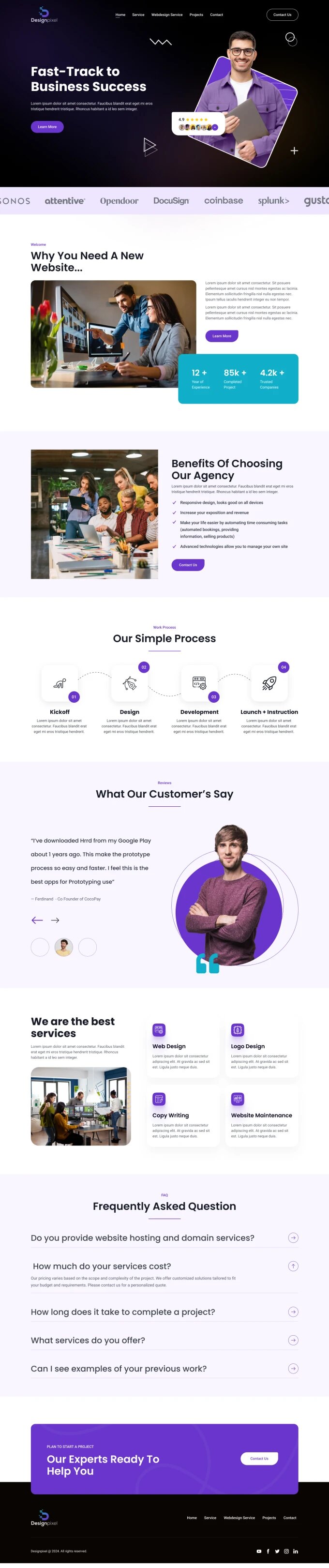 Fitness App Landing Page